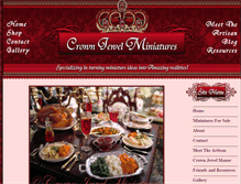 Tablet Screenshot of crownjewelminiatures.com